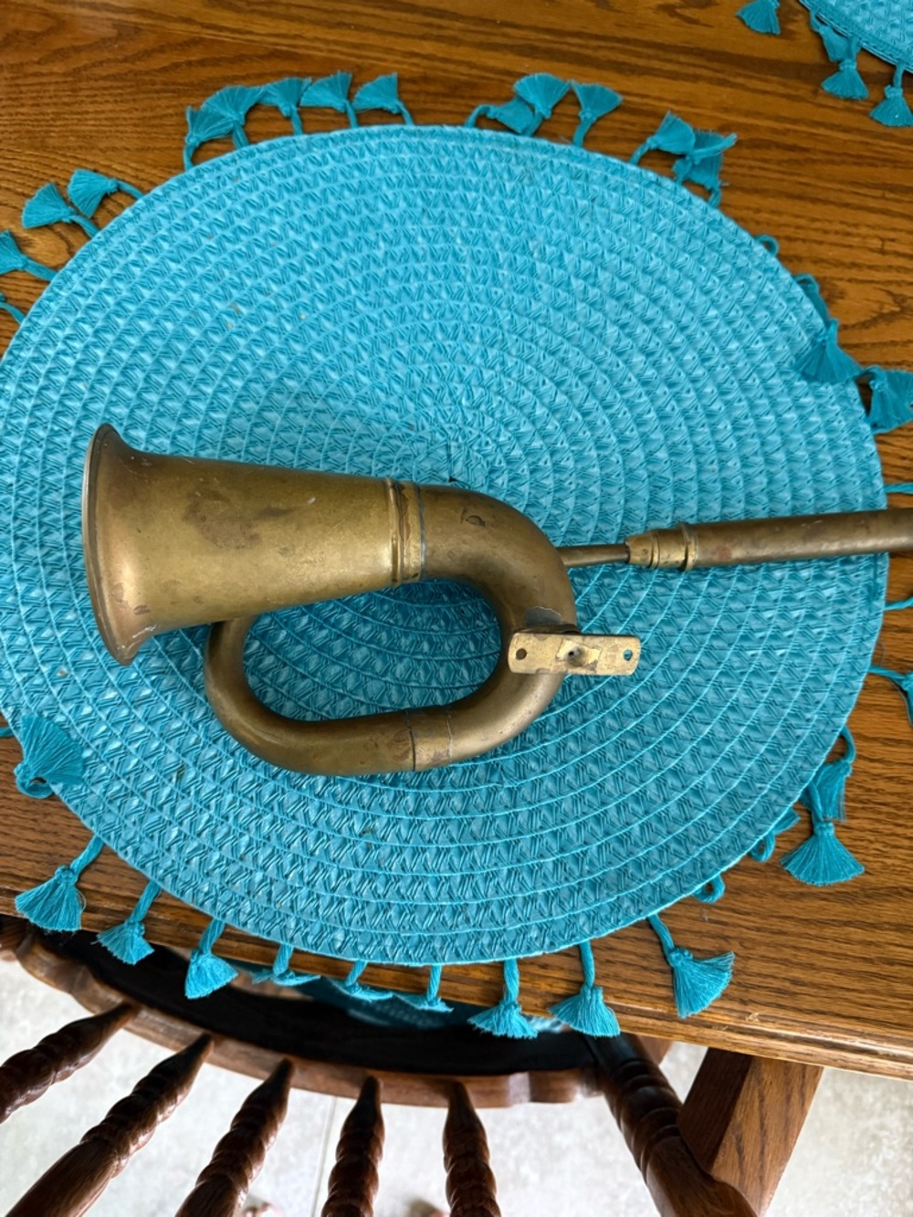 Vintage Brass Bugle Air Horn for automobiles